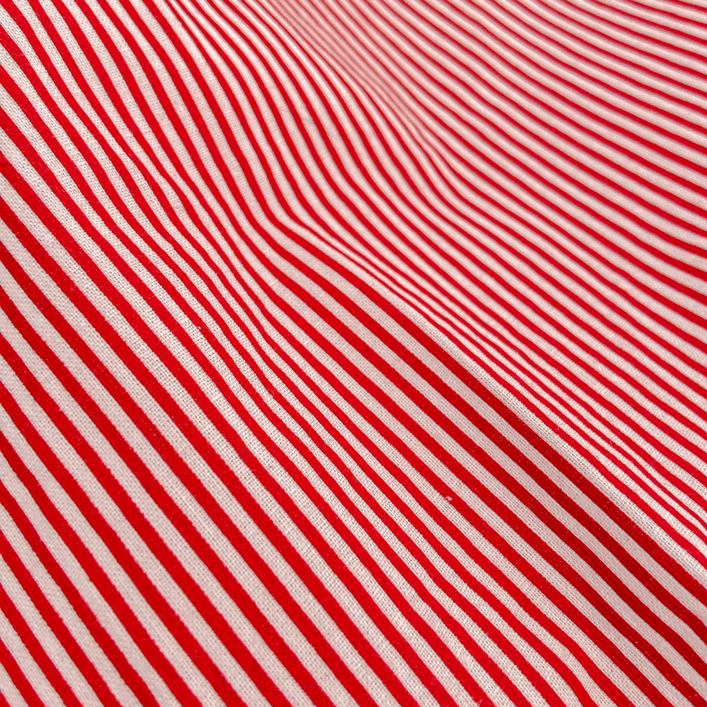 Resuable Single Layer Fabric Gift Wrap – Red White Stripe