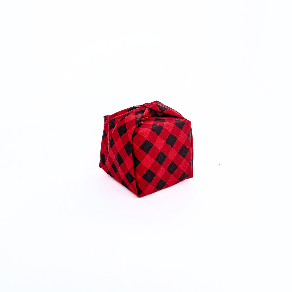 Resuable Single Layer Fabric Gift Wrap – Buffalo Check