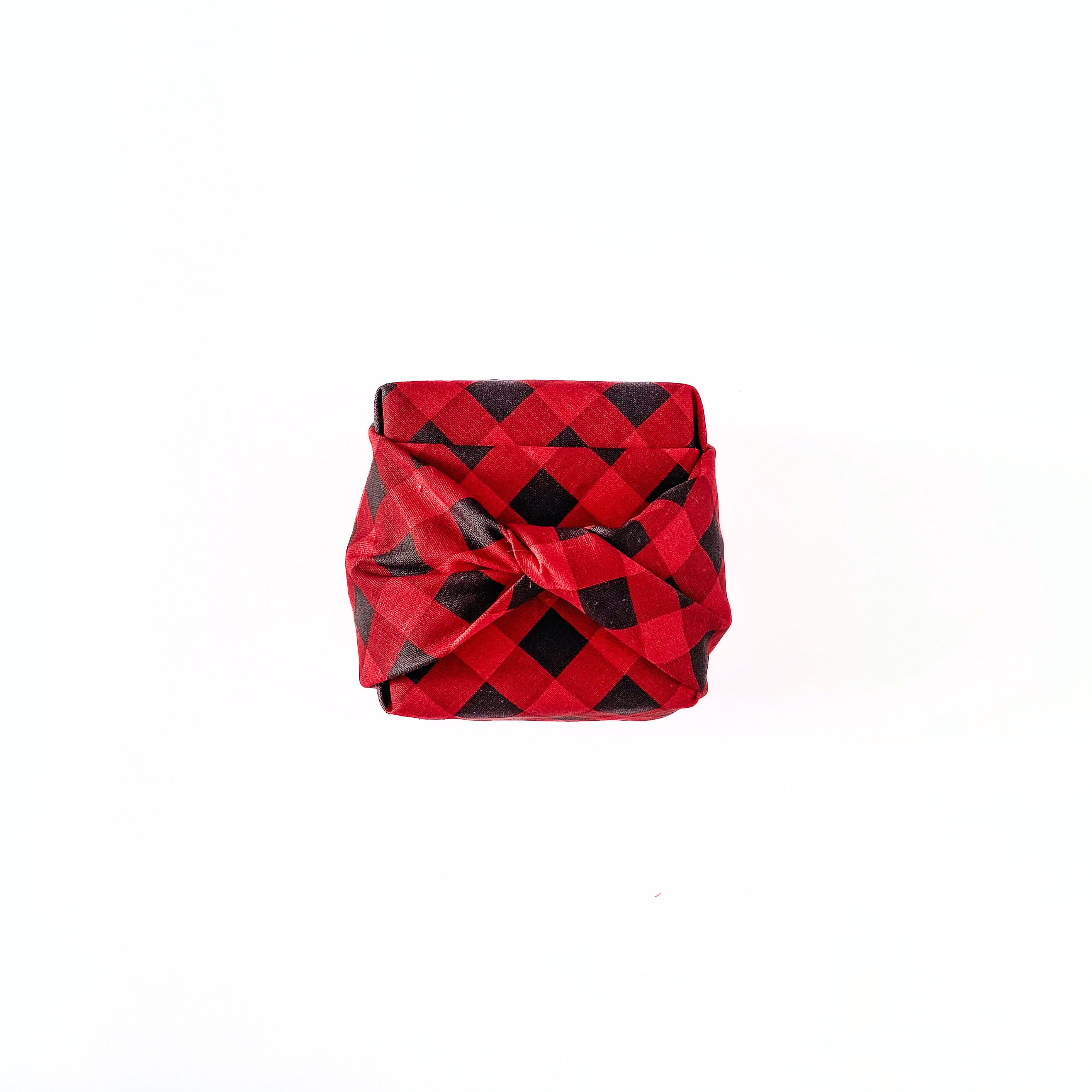 Resuable Single Layer Fabric Gift Wrap – Buffalo Check