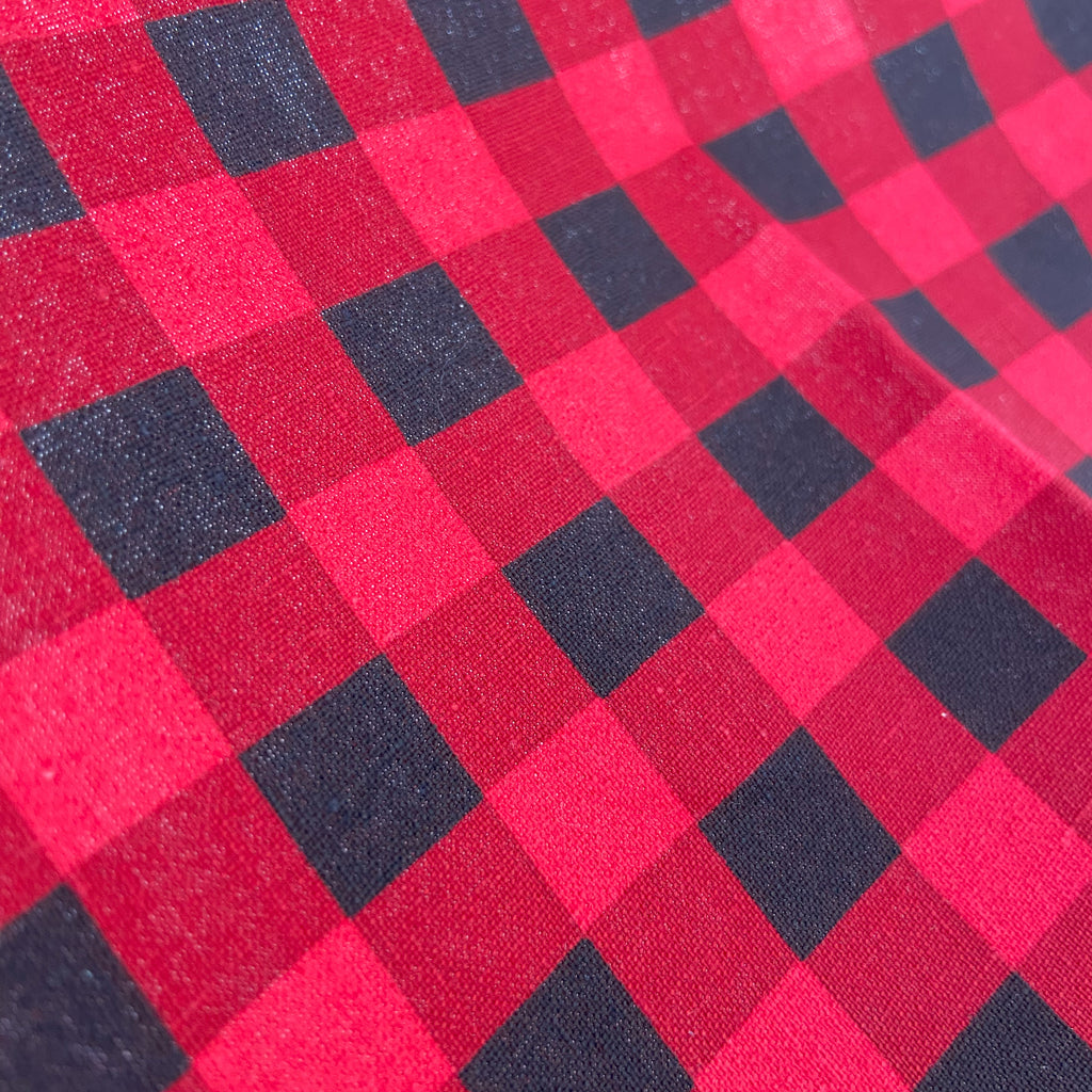 Resuable Single Layer Fabric Gift Wrap – Buffalo Check