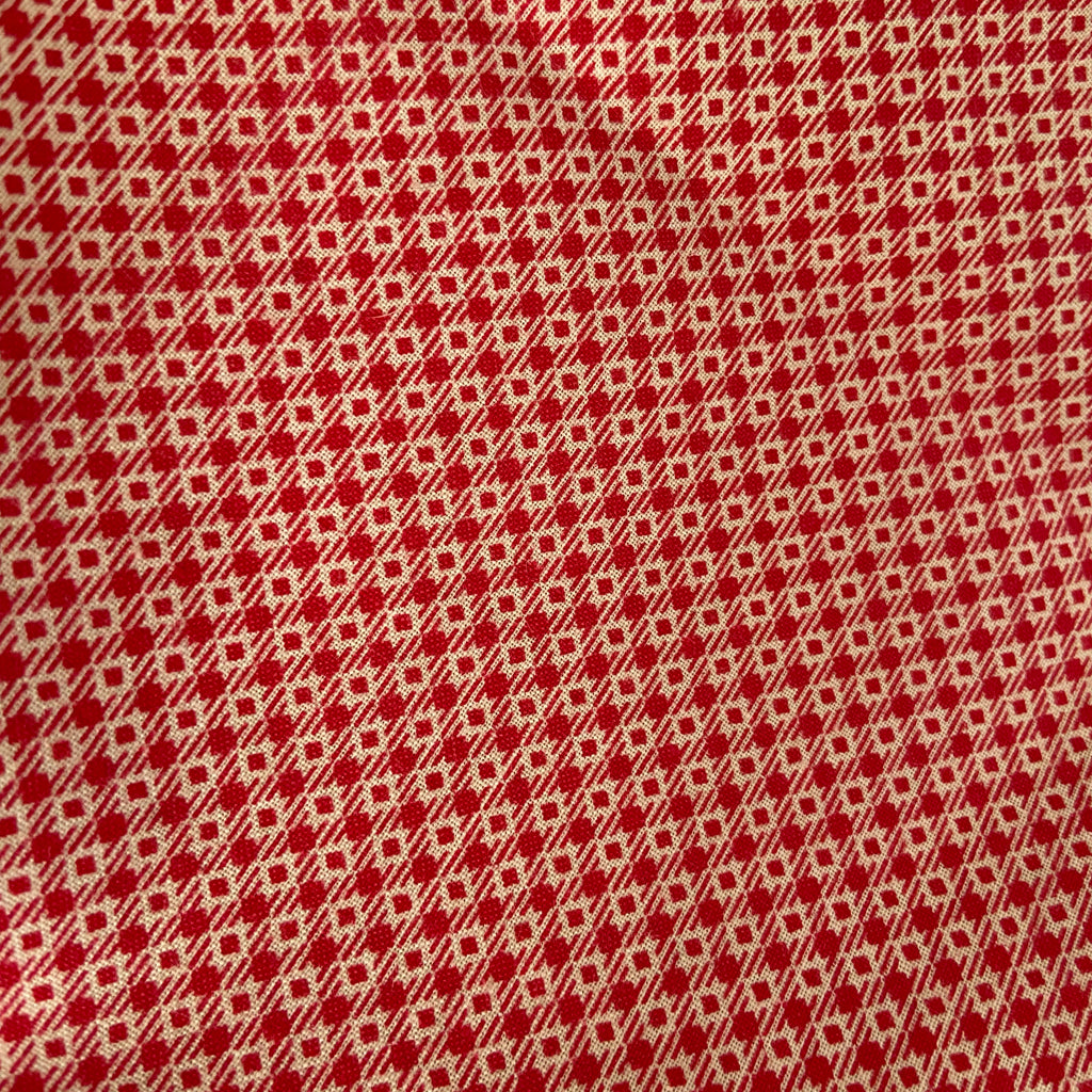 Resuable Double Layer Fabric Gift Wrap – Red Diamond and Gold