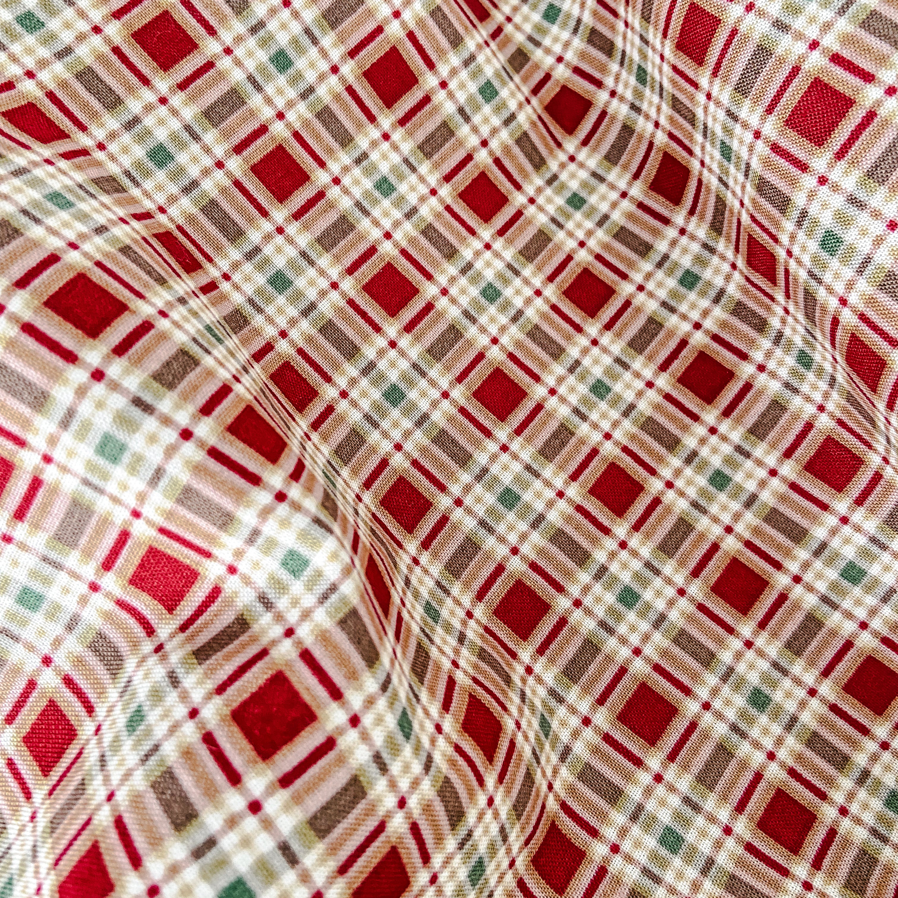 Resuable Single Layer Fabric Gift Wrap – Red Country Plaid