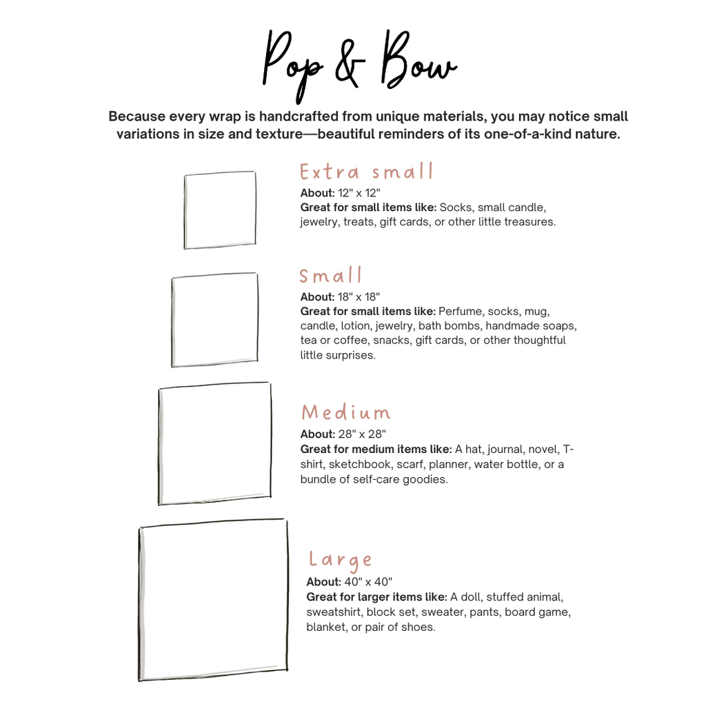 Resuable Double Layer Fabric Gift Wrap – Red Gingham Flower